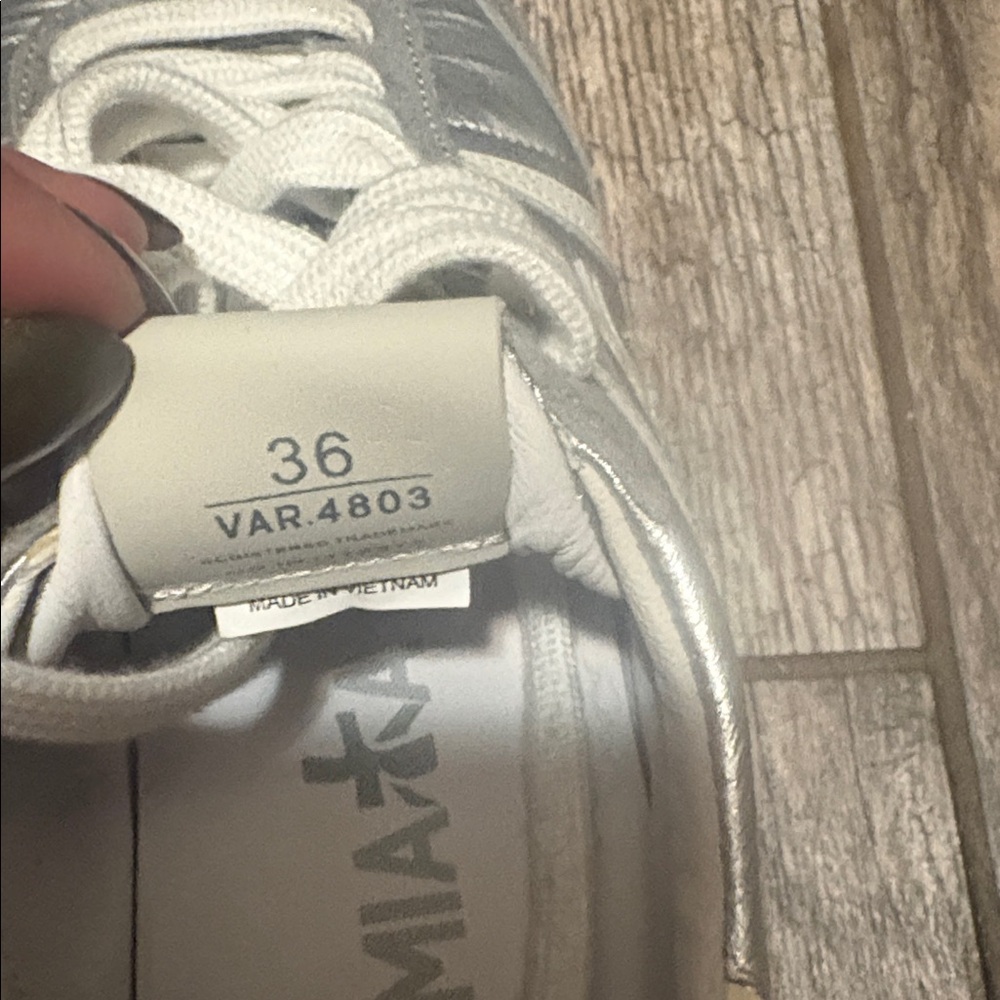 Premiata Silver and White Casual Sneakers - Picture 6 of 6